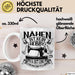 Nähen Geschenk Tasse Geschenkidee Frauen Nähen Ist Kein Hobby Es Ist Eine Lebenseinstellung Weiß Trendation