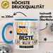 Beste Live-Musik-Fan Der Welt Tasse Geschenk für Eine Live-Musik-Fan Geprüft Und Sicher Geschenkidee Geburtstag Weihnachten Blau Trendation