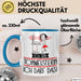 Geschenk für Tonmeisterin Tasse Lustige Geschenkidee Geburtstag Ich Bin Tonmeisterin Ich Darf Das Blau Trendation