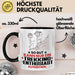 Trekking-Enthusiast Geschenk Tasse So Gut Kann Nur Ein Trekking-Enthusiast Aussehen Geschenkidee Kaffee-Becher Schwarz Trendation