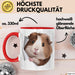Meerschweinchen Tier Tasse Geschenk Lustige Geschenkidee Rot Trendation