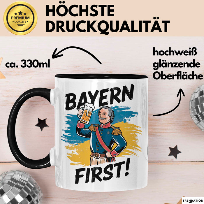 Deutschland München Bayern Bayerisch Tasse Geschenk Lustige Geschenkidee Spruch Bayern Zuerst Trendation