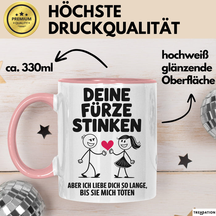 Liebe Tasse Geschenk Deine Fuerze Stinken Ich Liebe Dich Geschenkidee Partner Rosa Trendation