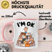 Meerschweinchen Tierliebhaber Tasse Geschenk Lustige Geschenkidee Spruch Rosa Trendation
