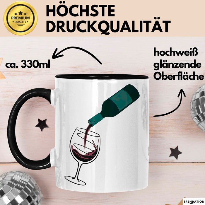 Weinliebhaber Tasse Geschenkidee für Wein Enthusiasten Trendation