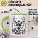 An Scheiss Muass I München Geschenkidee Spruch Hirsch Tasse Kaffee-Becher Grün Trendation