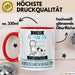 Hundebedarfsverkäuferin Tasse Geschenk Becher Stark Attraktiv Furchtlos Hundebedarfsverkäuferin Lustige Geschenkidee Rot Trendation