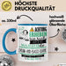 Drum-and-Bass-DJane Tasse Geschenk Lustiger Spruch Bitte Erheben Sie Sich Seine Majestät Die Drum-and-Bass-DJane Betritt Den Raum Blau Trendation