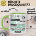 Drum-and-Bass-DJane Geschenk Becher Tasse Gott Schuf Alle Menschen Gleich Nur Die Besten Durfeten Drum-and-Bass-DJane Werden Geschenkidee Lustig Grün Trendation