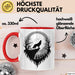 Wolf Tierliebhaber Tasse Geschenk Lustige Geschenkidee Spruch Rot Trendation