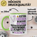 Taekwondo-Kämpfer Geschenk Tasse Lustiger Spruch Erheben Sie Sich Der Taekwondo-Kämpfer Betritt den Raum Grün Trendation