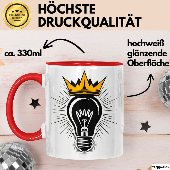 Startup Gründer Tasse Geschenkidee für Unternehmer Fans Rot Trendation