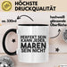 Maren Tasse Perfekt Sein Kann Jeder, Maren Sein Nicht Geschenk Schwarz Trendation