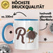 Rentner Pensionär Sarkasmus Ente Tasse Geschenk Lustige Geschenkidee Spruch Blau Trendation