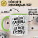 Gabriele Tasse Geschenk Wo Eine Gabriele Ist Ist Auch Ein Weg Geschenkidee Becher mit Name Grün Trendation