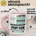 Pop-Fan Geschenk Tasse Lustiger Spruch Erheben Sie Sich Der Pop-Fan Betritt den Raum Rosa Trendation