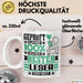Leser Geschenk Lustiger Spruch für Leser Geschenkidee Bester Leser Der Welt Weiß Trendation
