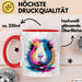 Buntes Meerschweinchen Tierliebhaber Tasse Geschenk Lustige Geschenkidee Spruch Rot Trendation