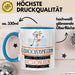 Eishockeyspielerin Weil Es Keinen Schöneren Beruf Gibt Tasse Geschenk für Eine Eishockeyspielerin Lustig Blau Trendation
