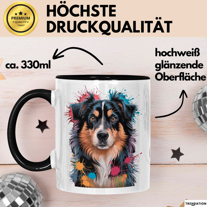 Appenzeller Sennenhund Hund Tasse Geschenk Lustige Geschenkidee Spruch Schwarz Trendation