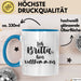 Britta Tasse Ich Britta, Bin Vollkommen Geschenk Blau Trendation