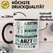 Arzt Geschenk Tasse Lustiger Spruch Erheben Sie Sich Der Arzt Betritt den Raum Schwarz Trendation