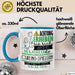 Curling-Spielerin Tasse Geschenk Lustiger Spruch Bitte Erheben Sie Sich Seine Majestät Die Curling-Spielerin Betritt Den Raum Blau Trendation