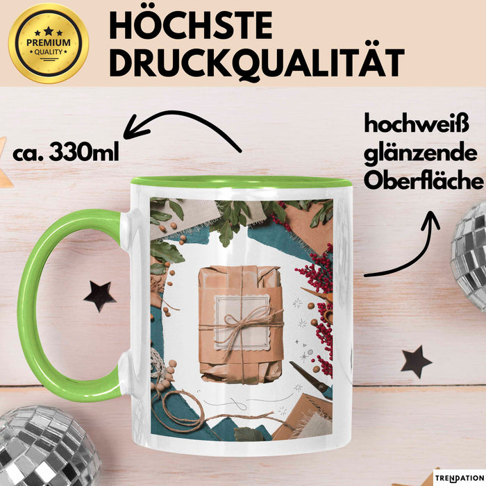 Bastler Tasse Geschenk Lustige Geschenkidee Spruch Für Handmade Verkäufer Grün Trendation