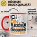 Fleischer Ausbildung Tasse Geschenk Ich Bin Fleischer In Der Ausbildung Ich Darf Das Geschenkidee Spruch Rot Trendation