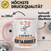 Gitarrist Geschenk Tasse So Gut Kann Nur Ein Gitarrist Aussehen Geschenkidee Kaffee-Becher Rosa Trendation