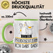 Geschenk für Pferdebesitzerin Tasse Lustige Geschenkidee Geburtstag Ich Bin Pferdebesitzerin Ich Darf Das Grün Trendation