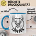 Lausbua Tasse Geschenk Oktober München Geschenkidee Hirsch Becher Blau Trendation