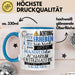 Aquarium-Enthusiastin Tasse Geschenk Lustiger Spruch Bitte Erheben Sie Sich Seine Majestät Die Aquarium-Enthusiastin Betritt Den Raum Blau Trendation