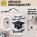 Schüler Abschluss Tasse Geschenk Lustige Geschenkidee Spruch Wir Sind Stolz Auf Dich Geschafft Weiß Trendation