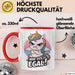 Sarkastisches Einhorn Tasse Geschenk Lustige Geschenkidee Spruch Mir Doch Egal Rot Trendation