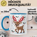 Weihnachten Tasse Geschenkidee für Feiertagsliebhaber Blau Trendation