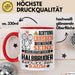 Halbbruder Geschenk Tasse Lustiger Spruch Erheben Sie Sich Der Halbbruder Betritt den Raum Rot Trendation