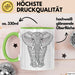 Elefant Mandala Tasse Geschenk Lustige Geschenkidee Spruch Grün Trendation