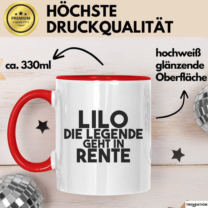 Lilo Tasse Lilo – Die Legende Geht In Rente Geschenk