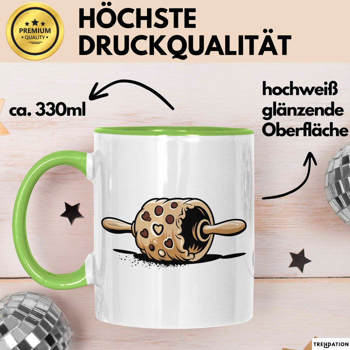 Backliebhaber Tasse Geschenkidee für Ofen Fanatiker Grün Trendation