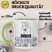 Geschenk für Plattenladenbesitzerin Tasse Lustige Geschenkidee Geburtstag Ich Bin Plattenladenbesitzerin Ich Darf Das Grün Trendation