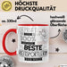 Beste Reitsportlerin Der Welt Tasse Geschenk für Eine Reitsportlerin Geprüft Und Sicher Geschenkidee Geburtstag Weihnachten Rot Trendation