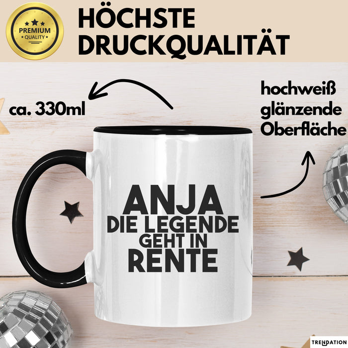 Anja Tasse Anja – Die Legende Geht In Rente Geschenk