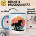 Reiter Tasse Geschenkidee Reitsport Enthusiast Geschenkidee Lustig Blau Trendation