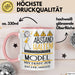 Model Tasse Geschenk Lustig Abstand Halten Hochleistungs-Model Mit Drang Zur Perfektion Bei Der Arbeit Rosa Trendation