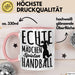 Mädchen Handball-Spielerin Tasse Geschenk Spruch Echte Mädchen Spielen Handball Geschenkidee Frauen Rosa Trendation