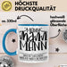 Mann Mann Mann Hier Ist Vielleicht Wieder Was Los Heute Tasse Geschenk Arbeit Büro Arbeitstasse Kaffee-Becher Blau Trendation
