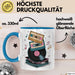 Retro Fan Tasse Geschenkidee für Vintage Liebhaber Blau Trendation