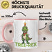 Tree-Rex Dinosaurier Tasse Weihnachten Geschenk Jungs Jungen Weihnachtsbaum T-Rex Rosa Trendation