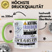 Skifahrerin Tasse Geschenk Lustiger Spruch Bitte Erheben Sie Sich Seine Majestät Die Skifahrerin Betritt Den Raum Grün Trendation